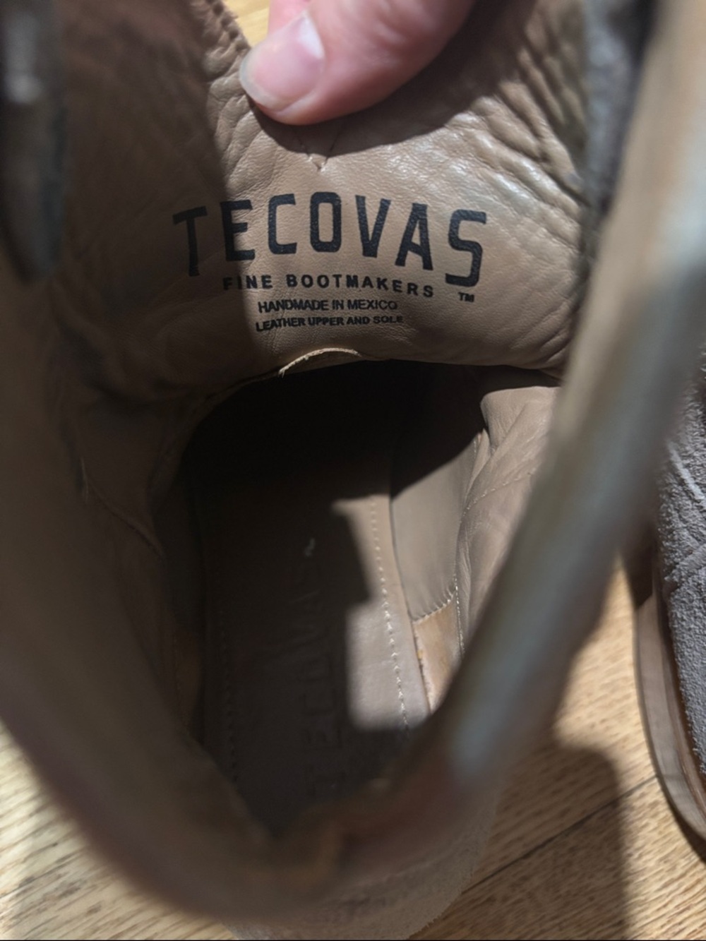 TECOVAS suede leather cowboy booties - Picture 13 of 16